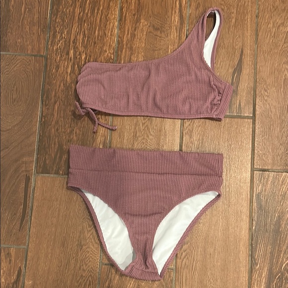 Salt + Cove Other - Salt + Cove size XL one shoulder bikini top and bottom
